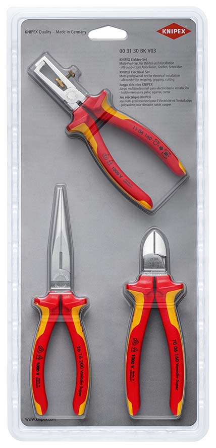 KNIPEX 00 31 30 BK V03 Elektro-Set Produktbild img1 L