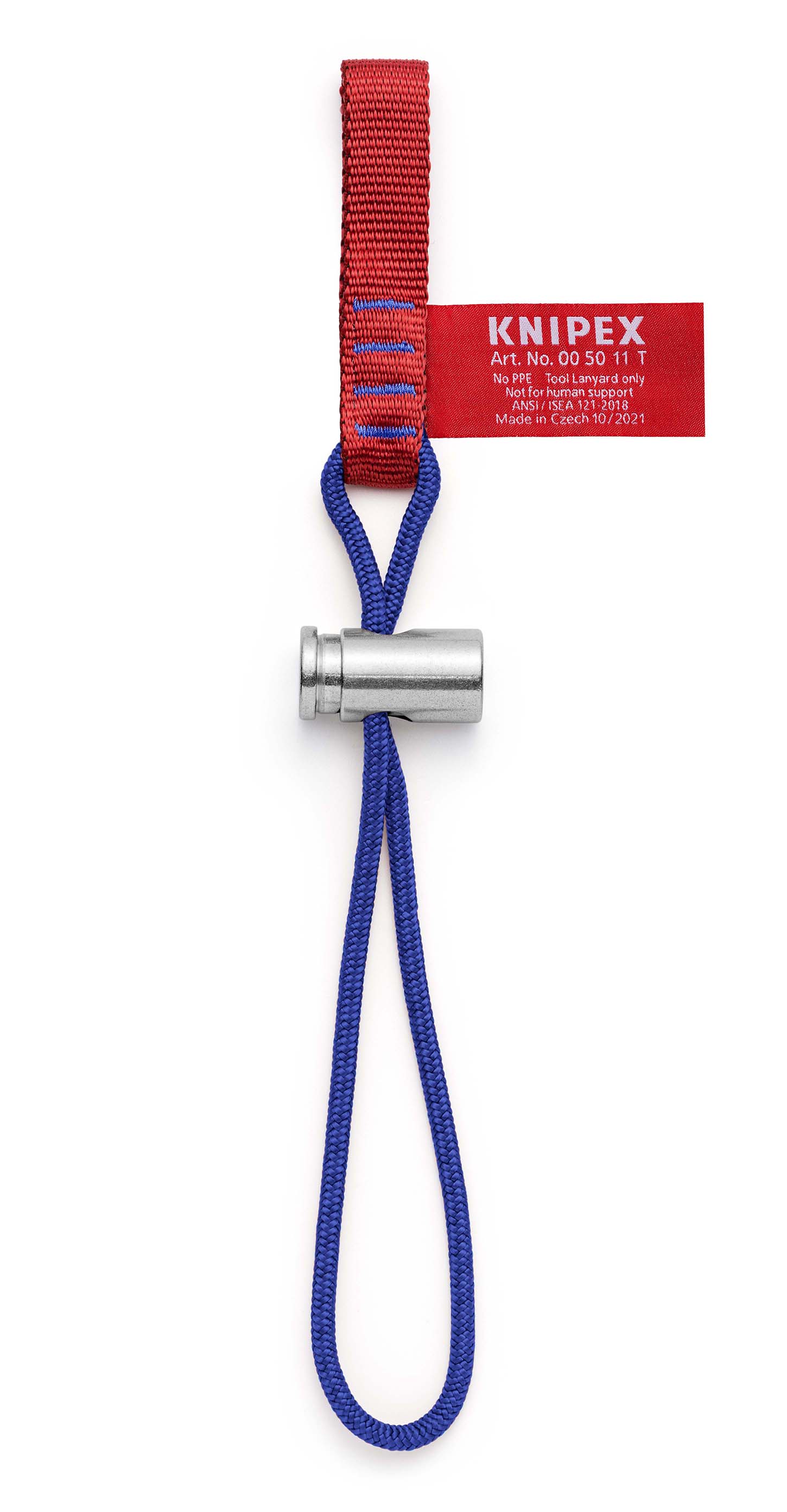 KNIPEX 00 50 11 T BK Adapterschlaufe 6kg Zur Werkzeug-Absturzsicherung 400 mm Produktbild img1 L