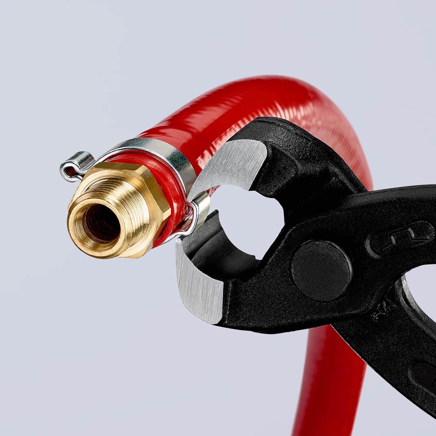 KNIPEX 10 98 I220 Ohrklemmenzange 220 mm schwarz atramentiert mit Kunststoff überzogen poliert Produktbild img7 L