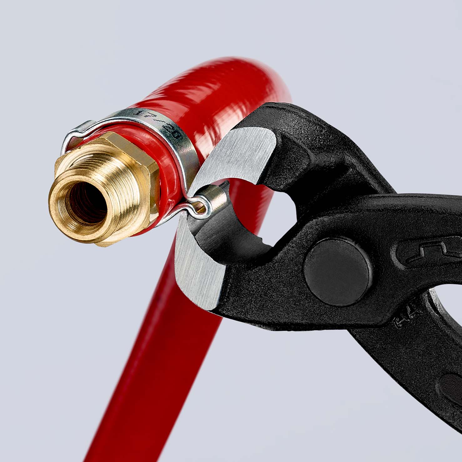 KNIPEX 10 98 I220 Ohrklemmenzange 220 mm schwarz atramentiert mit Kunststoff überzogen poliert Produktbild img8 L