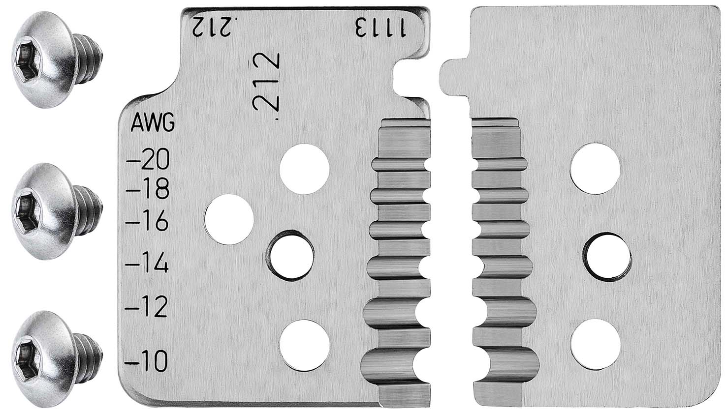 KNIPEX 12 19 13 1 Satz Ersatzmesser für 12 12 13 Produktbild img1 L