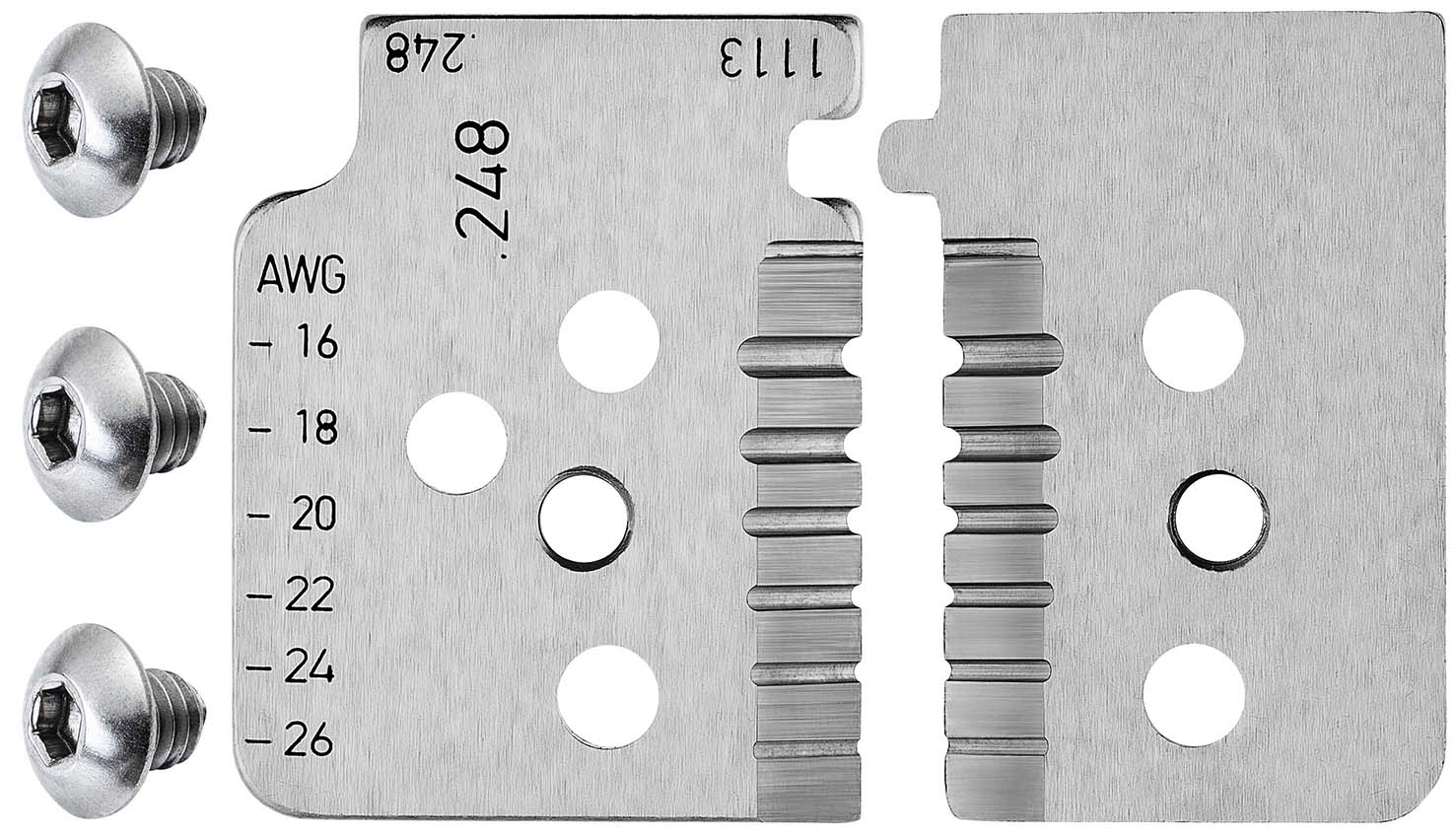 KNIPEX 12 19 14 1 Satz Ersatzmesser für 12 12 14 Produktbild img1 L