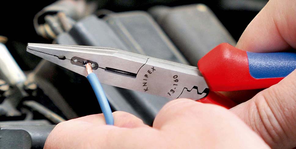 KNIPEX 13 05 160 Verdrahtungszange 160 mm verchromt mit Mehrkomponenten-Hüllen Produktbild img9 L