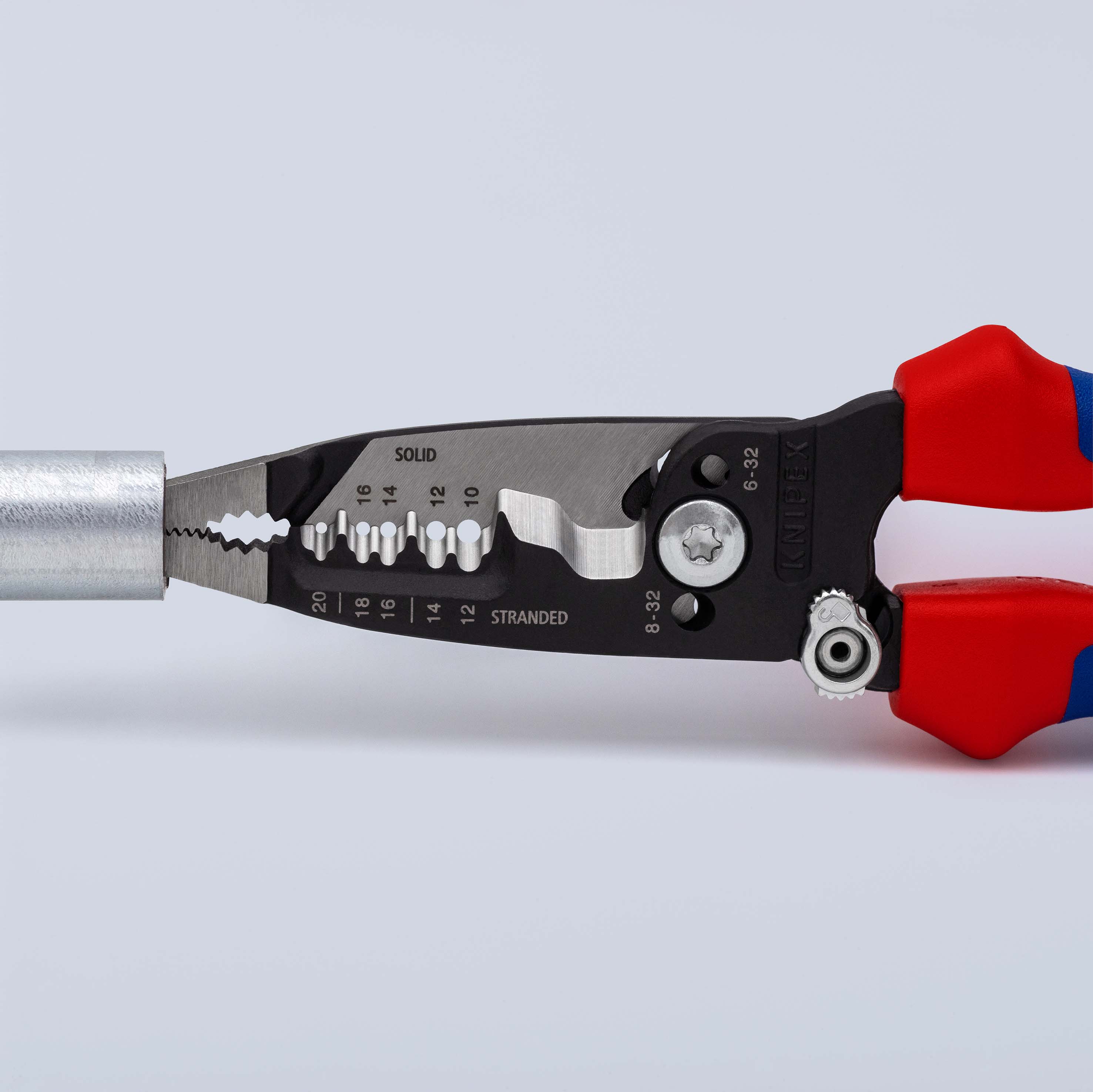 KNIPEX 13 72 8 WireStripper Multifunktions-Elektrikerzangen amerikanisches Modell 200 mm schwarz atramentiert mit Mehrkomponenten-Hüllen poliert Produktbild img7 L