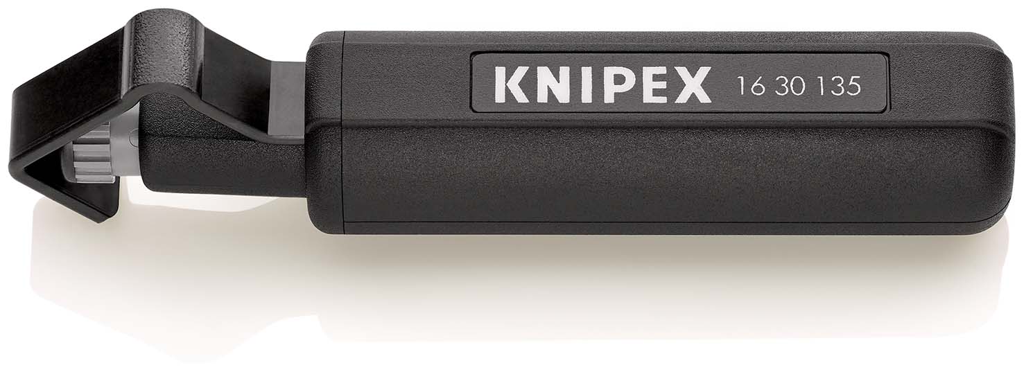 KNIPEX 16 30 135 SB Abmantelungswerkzeug für Wendelschnitt 135 mm schlagfestes Kunststoffgehäuse Produktbild img1 L