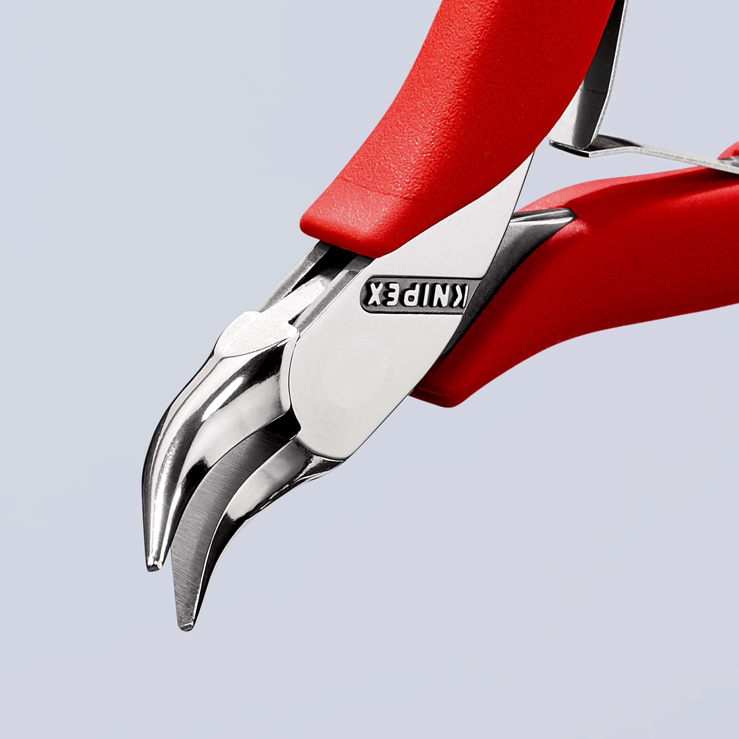 KNIPEX 35 32 115 Elektronik-Greifzange mit durchgestecktem Gelenk 115 mm mit Mehrkomponenten-Hüllen spiegelpoliert Produktbild img8 L