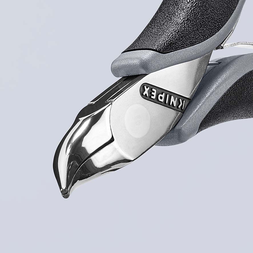 KNIPEX 35 42 115 Elektronik-Greifzange mit durchgestecktem Gelenk 115 mm mit Mehrkomponenten-Hüllen spiegelpoliert Produktbild img7 L