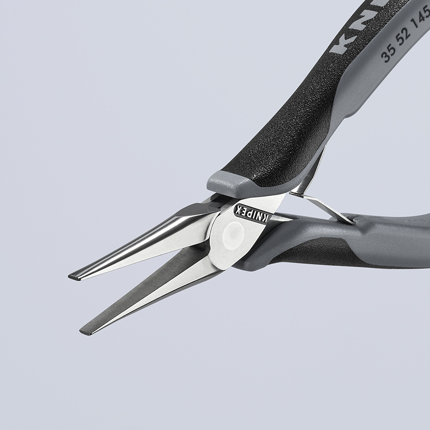 KNIPEX 35 52 145 ESD Elektronik-Greifzange ESD mit durchgestecktem Gelenk 145 mm spiegelpoliert mit Mehrkomponenten-Hüllen spiegelpoliert Produktbild img5 L