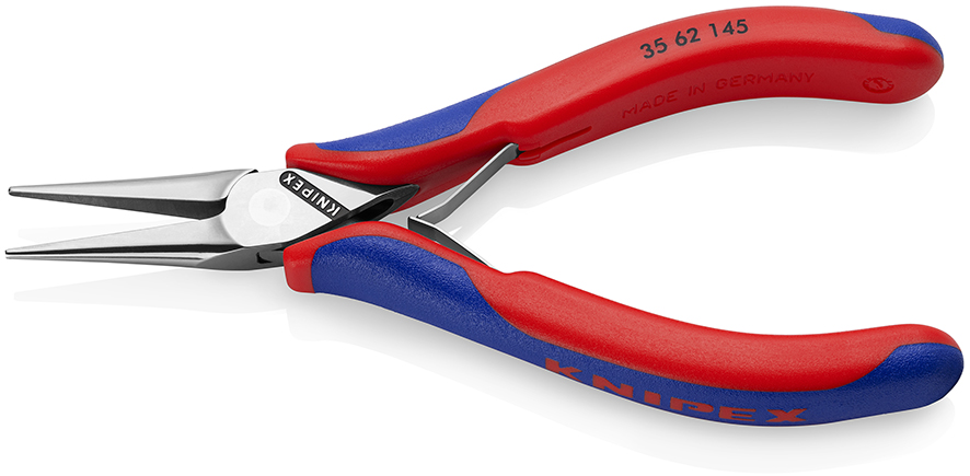 KNIPEX 35 62 145 Elektronik-Greifzange 149 mm spiegelpoliert mit Mehrkomponenten-Hüllen spiegelpoliert Produktbild img2 L