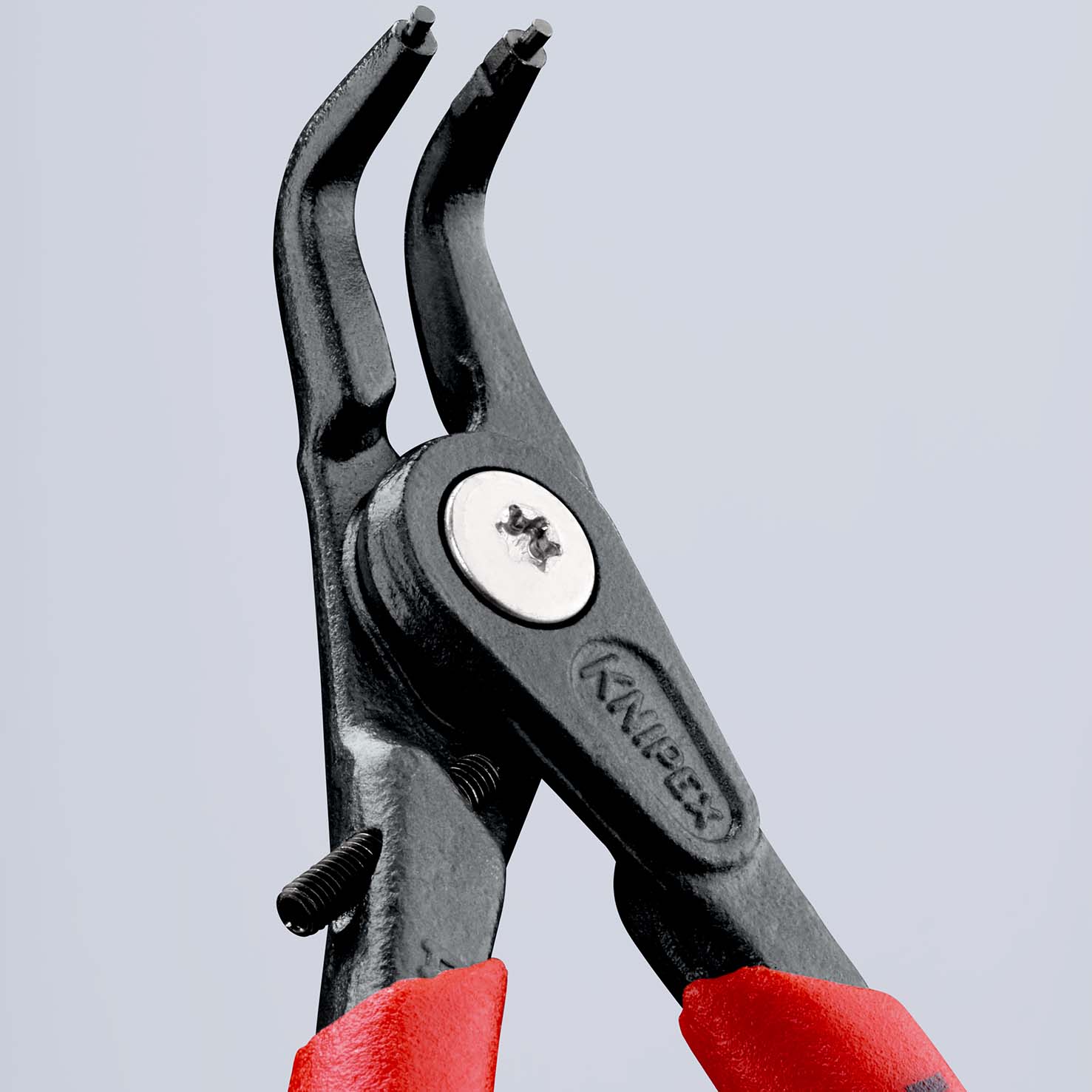 KNIPEX 49 41 A11 Präzisions-Sicherungsringzange für Außenringe auf Wellen 130 mm grau atramentiert mit rutschhemmendem Kunststoff überzogen Produktbild img4 L