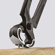 KNIPEX 50 01 160 Kneifzange 160 mm schwarz atramentiert mit Kunststoff überzogen poliert Produktbild img3 L
