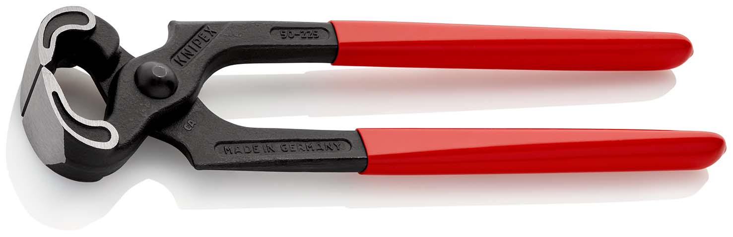 KNIPEX 50 01 225 Kneifzange 225 mm schwarz atramentiert mit Kunststoff überzogen poliert Produktbild img1 L