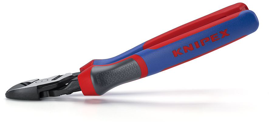 KNIPEX 74 22 200 Kraft-Seitenschneider 200 mm schwarz atramentiert mit Comfort-Griffen poliert Produktbild img3 L