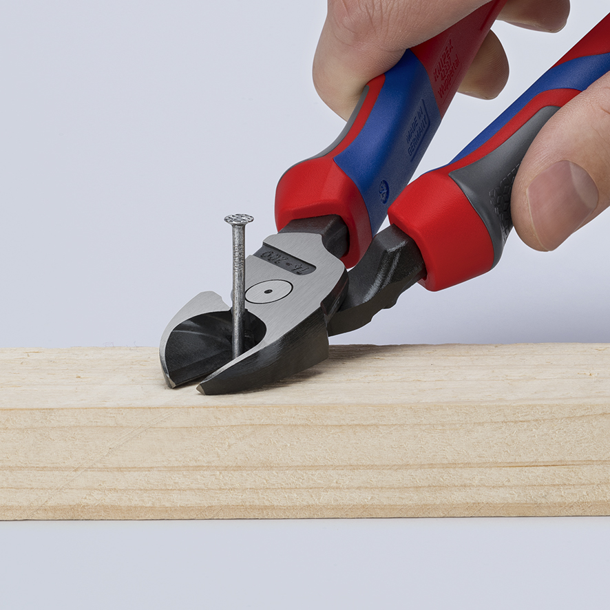 KNIPEX 74 22 200 Kraft-Seitenschneider 200 mm schwarz atramentiert mit Comfort-Griffen poliert Produktbild img5 L