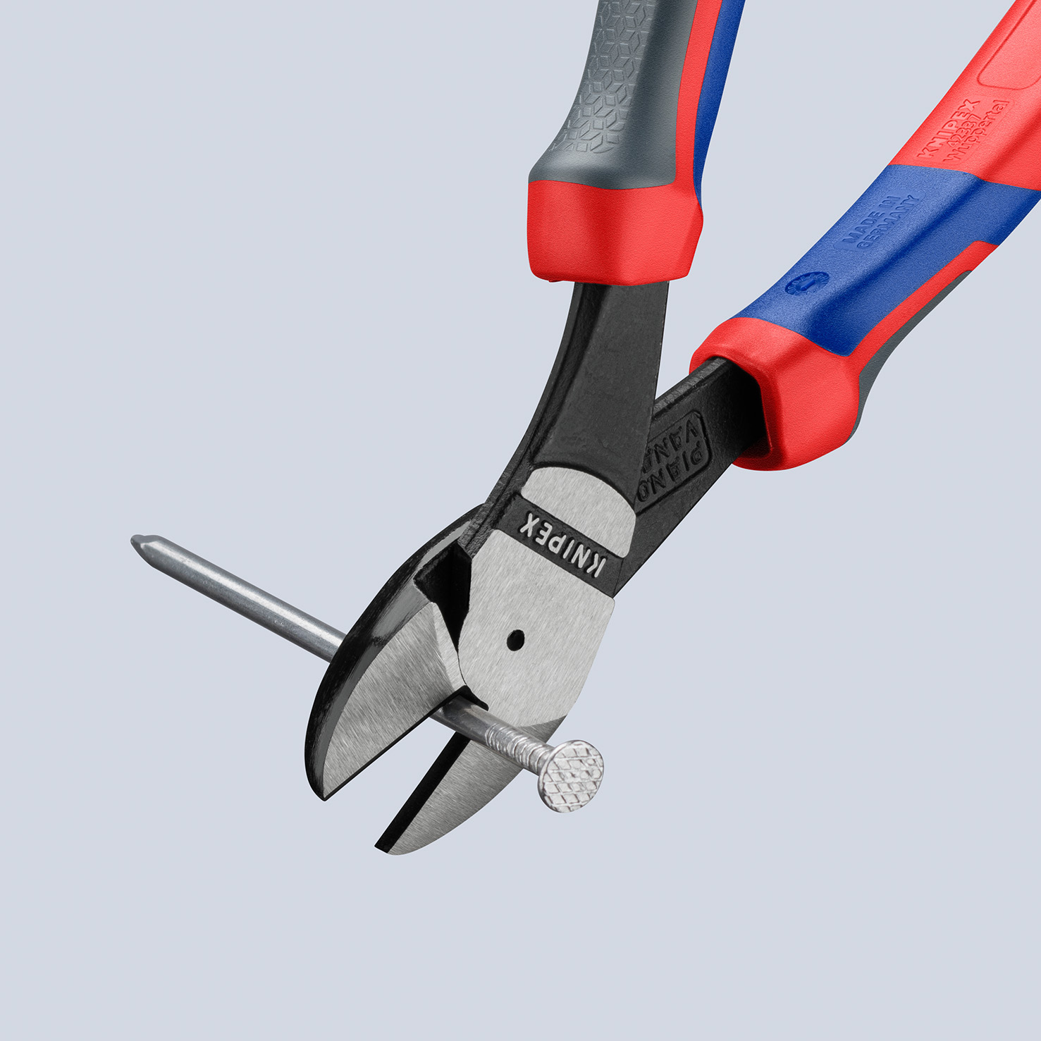 KNIPEX 74 22 200 Kraft-Seitenschneider 200 mm schwarz atramentiert mit Comfort-Griffen poliert Produktbild img7 L