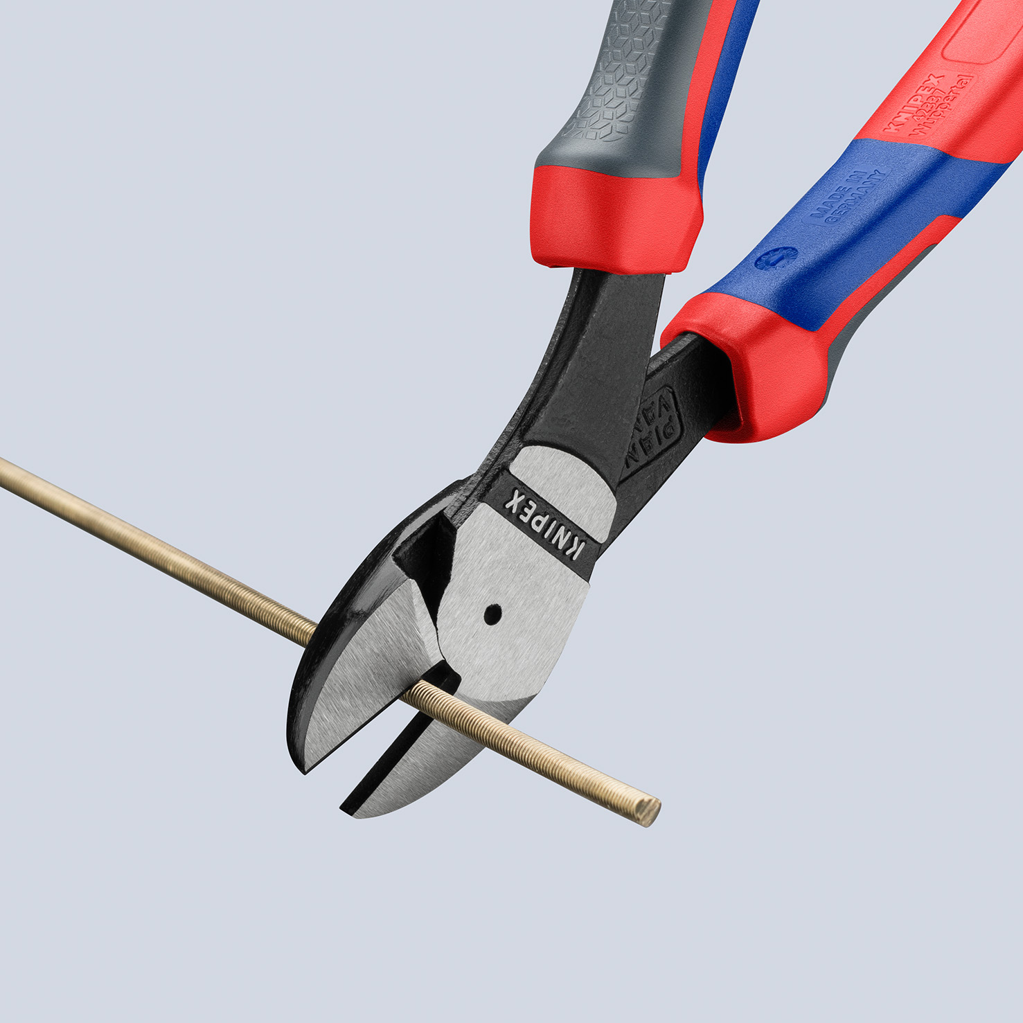 KNIPEX 74 22 200 Kraft-Seitenschneider 200 mm schwarz atramentiert mit Comfort-Griffen poliert Produktbild img8 L