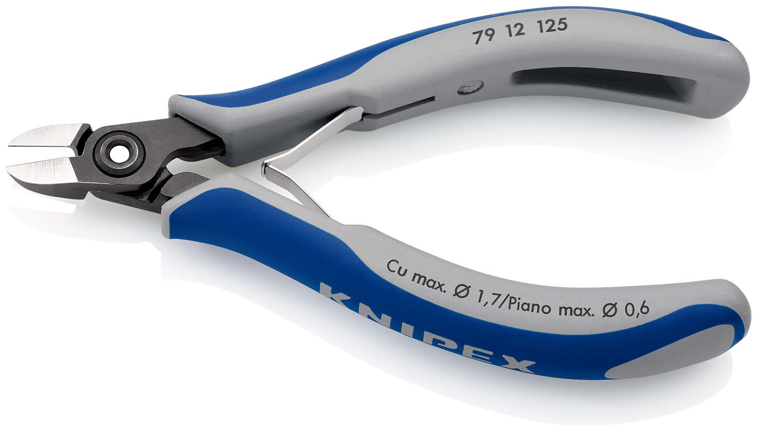 KNIPEX Präzisions- Elektronik- Seitenschneider 79 12 125 poliert MK-Griff 125mm Produktbild img2 L