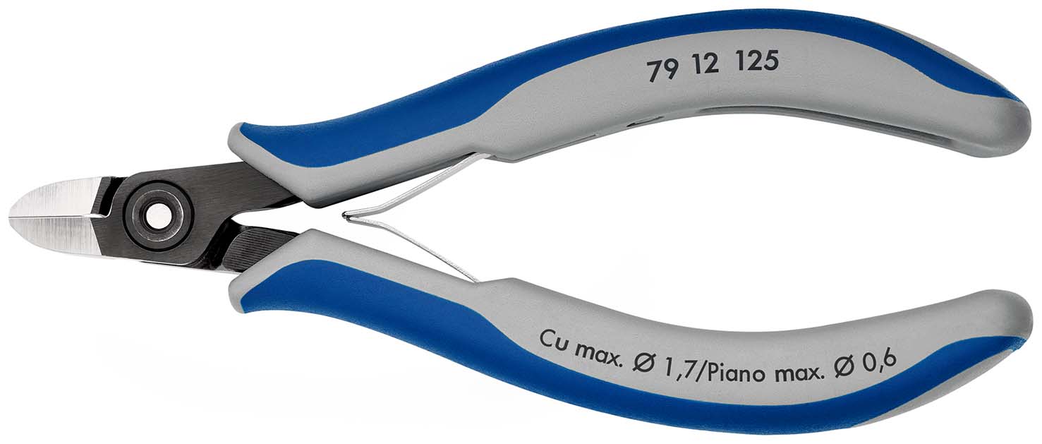KNIPEX Präzisions- Elektronik- Seitenschneider 79 12 125 poliert MK-Griff 125mm Produktbild img1 L