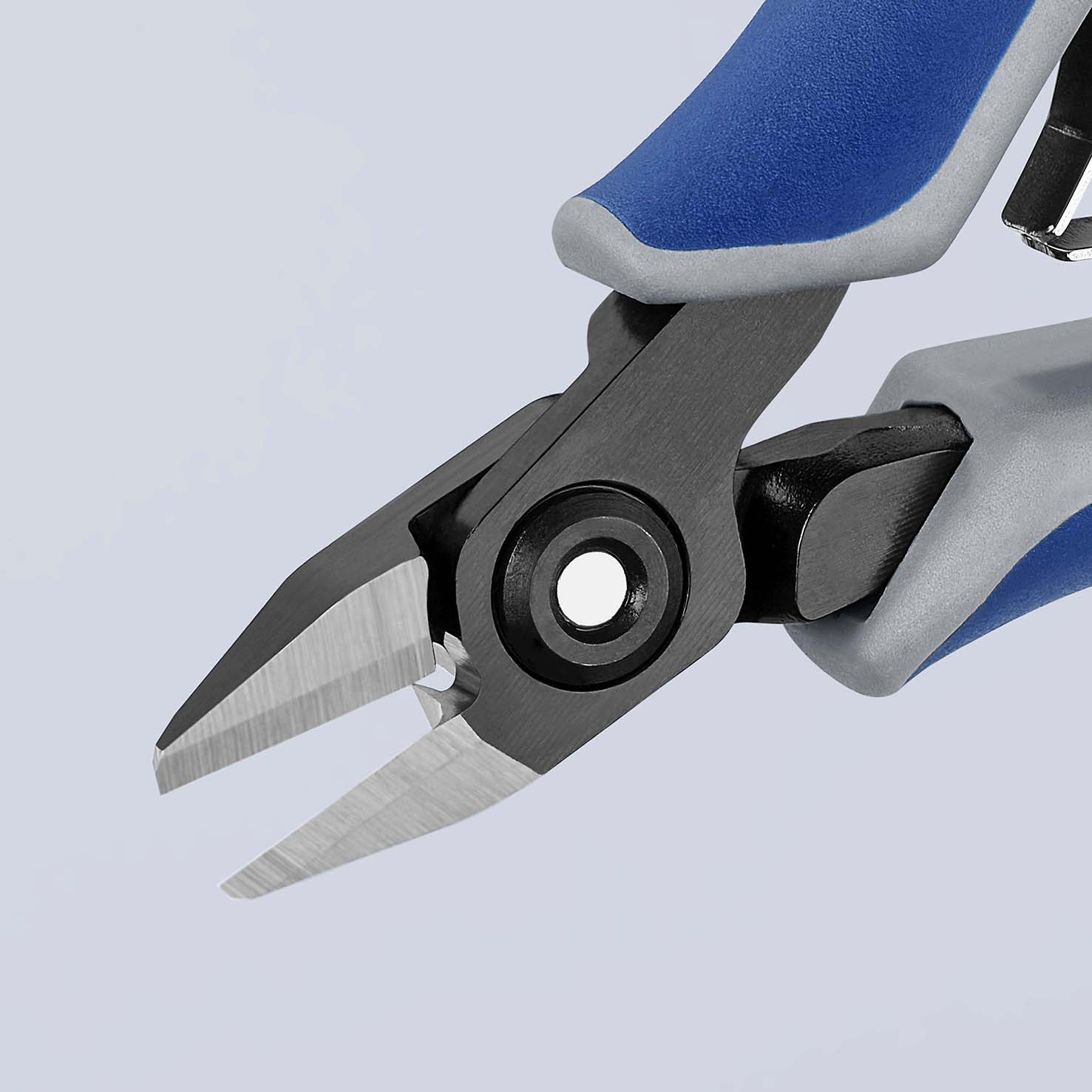 KNIPEX 79 42 125 Z Präzisions-Elektronik-Seitenschneider 125 mm brüniert mit Mehrkomponenten-Hüllen poliert Produktbild img4 L