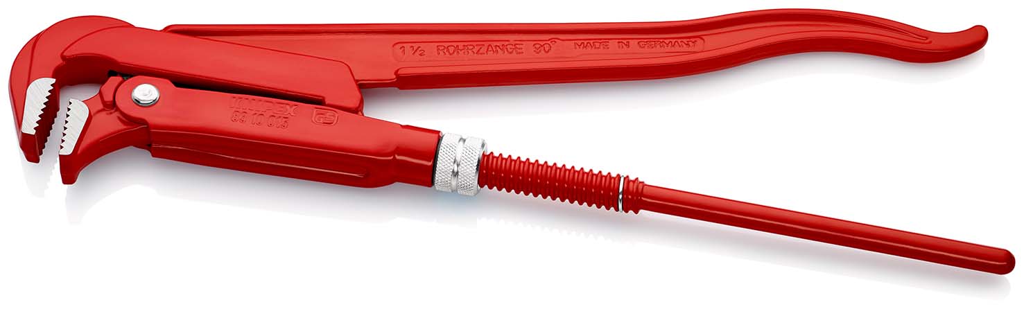 KNIPEX 83 10 015 Rohrzange 90° 420 mm rot pulverbeschichtet Produktbild img2 L