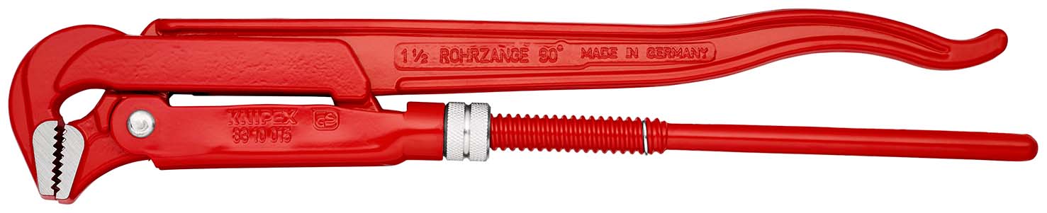 KNIPEX 83 10 015 Rohrzange 90° 420 mm rot pulverbeschichtet Produktbild img1 L