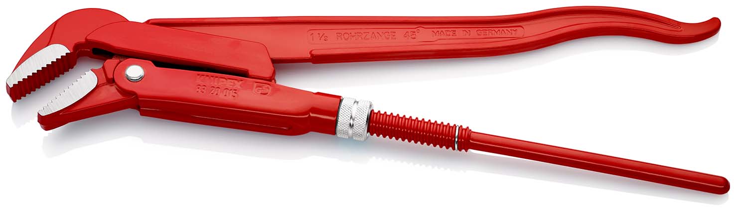 KNIPEX 83 20 015 Rohrzange 45° 430 mm rot pulverbeschichtet Produktbild img2 L