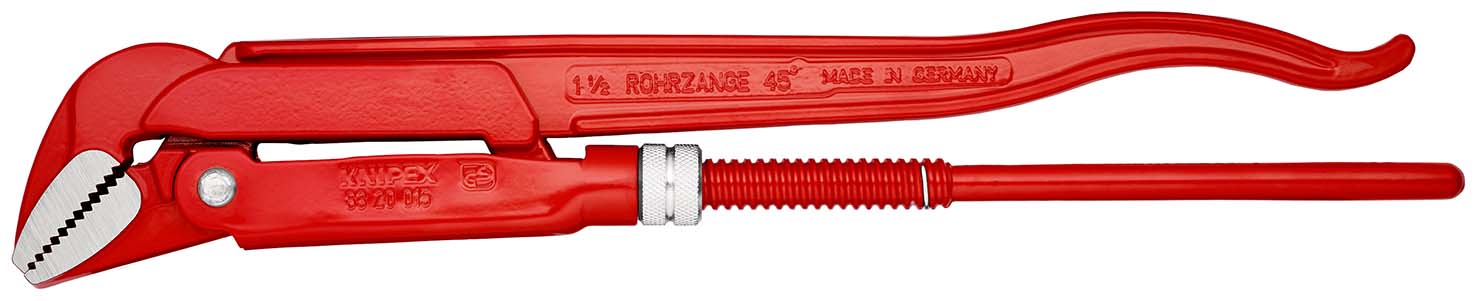KNIPEX 83 20 015 Rohrzange 45° 430 mm rot pulverbeschichtet Produktbild img1 L