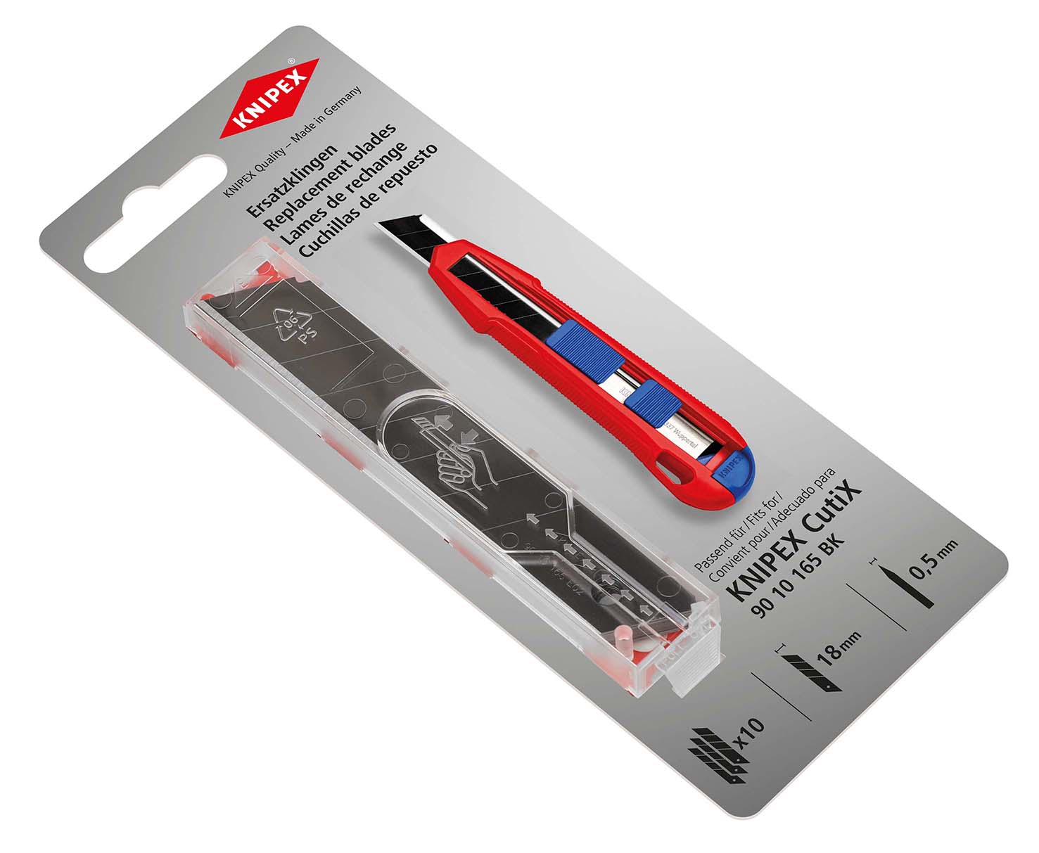KNIPEX 90 10 165 E02 Ersatzklingen für 90 10 165 BK (10x) Produktbild img2 L