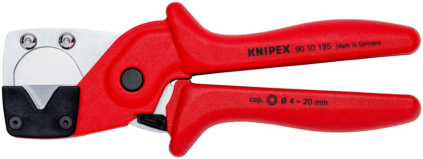 KNIPEX 90 10 185 Rohrschneider für Mehrschicht- und Pneumatikschläuche 185 mm aus zähem, glasfaserverstärktem Kunststoff Produktbild img1 L
