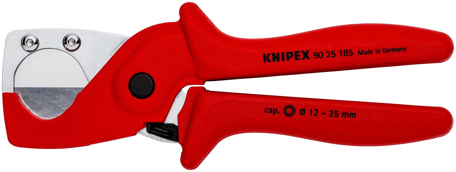 KNIPEX 90 25 185 Rohrschneider für Kunststoff-Verbundrohre 185 mm aus zähem, glasfaserverstärktem Kunststoff Produktbild img1 L
