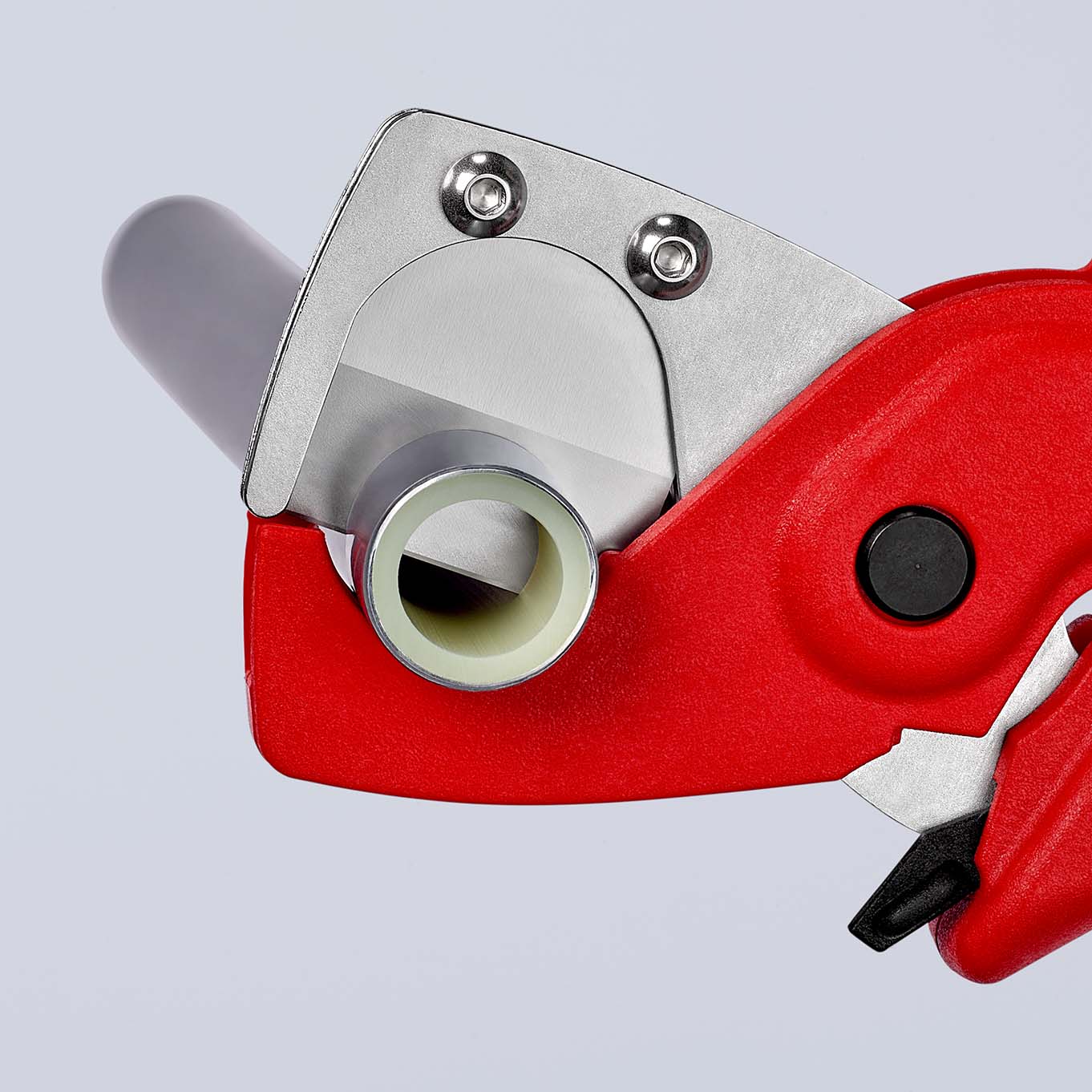 KNIPEX 90 25 185 Rohrschneider für Kunststoff-Verbundrohre 185 mm aus zähem, glasfaserverstärktem Kunststoff Produktbild img3 L