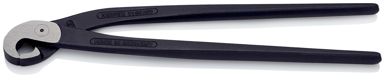 KNIPEX 91 00 200 Fliesenlochzange (Papageienschnabelzange) 200 mm schwarz atramentiert poliert Produktbild img1 L