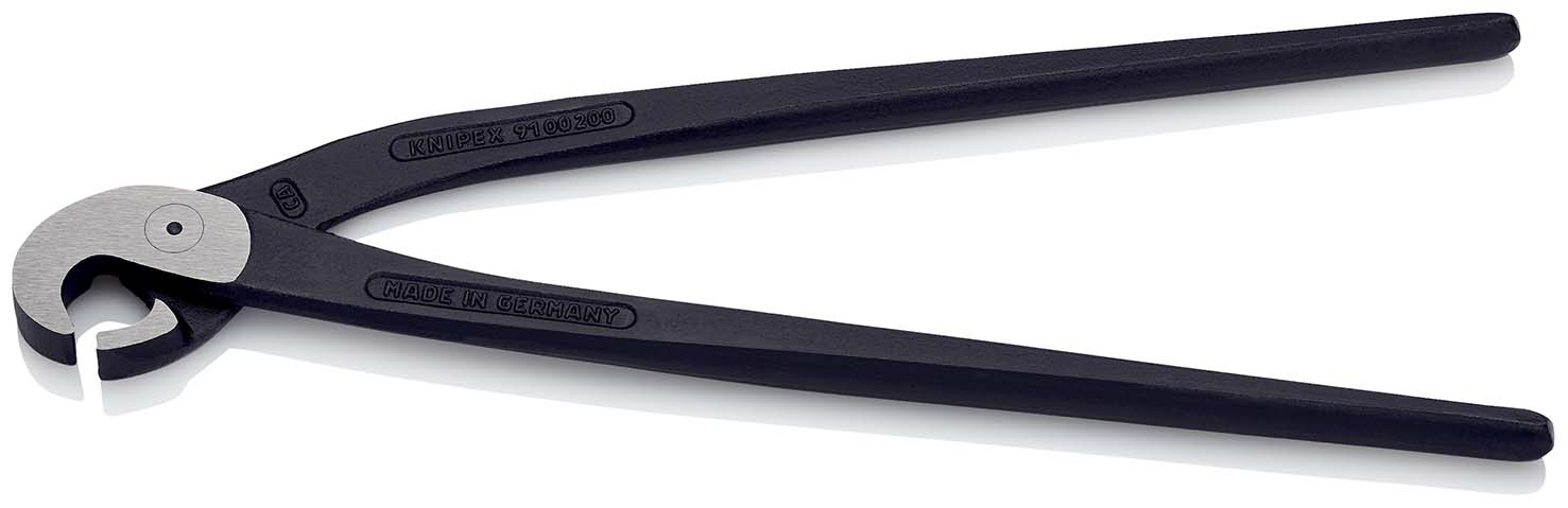 KNIPEX 91 00 200 Fliesenlochzange (Papageienschnabelzange) 200 mm schwarz atramentiert poliert Produktbild img2 L