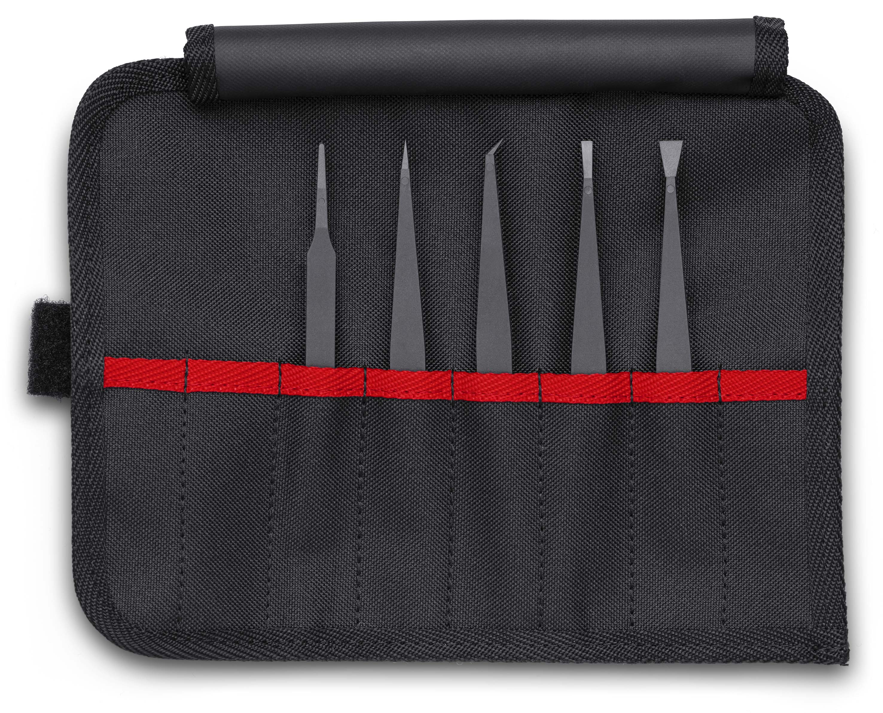 KNIPEX 92 00 05 ESD Kunststoffpinzetten-Set ESD 5-teilig Produktbild img1 L