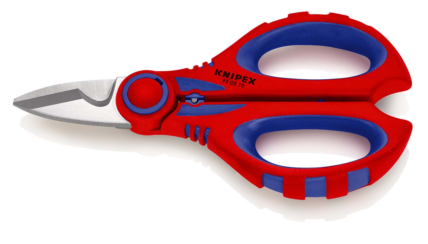 KNIPEX 95 05 10 SB Elektrikerscheren 190 mm mit Mehrkomponenten-Hüllen, glasfaserverstärkt poliert Produktbild img1 L
