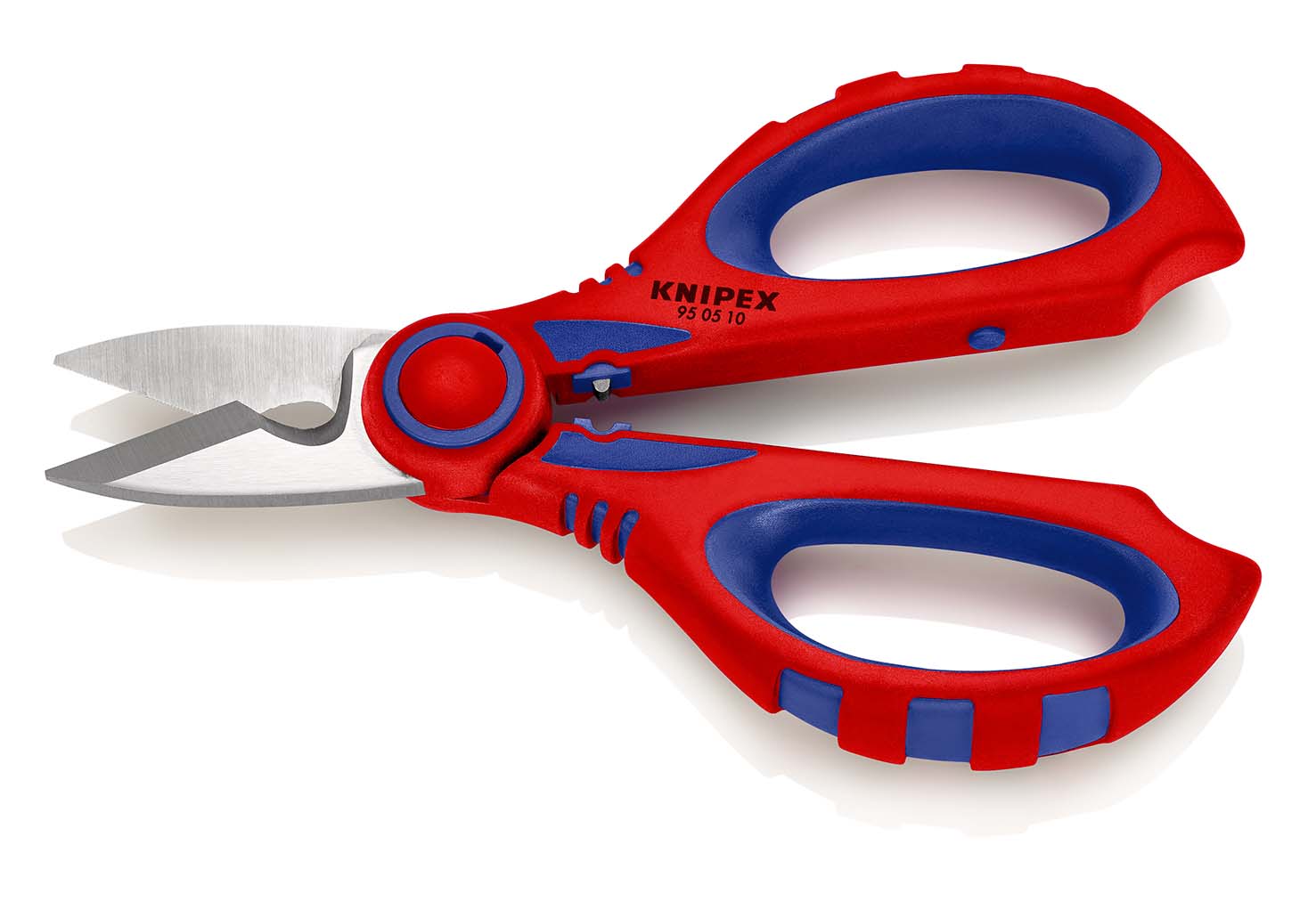 KNIPEX 95 05 10 SB Elektrikerscheren 190 mm mit Mehrkomponenten-Hüllen, glasfaserverstärkt poliert Produktbild img2 L