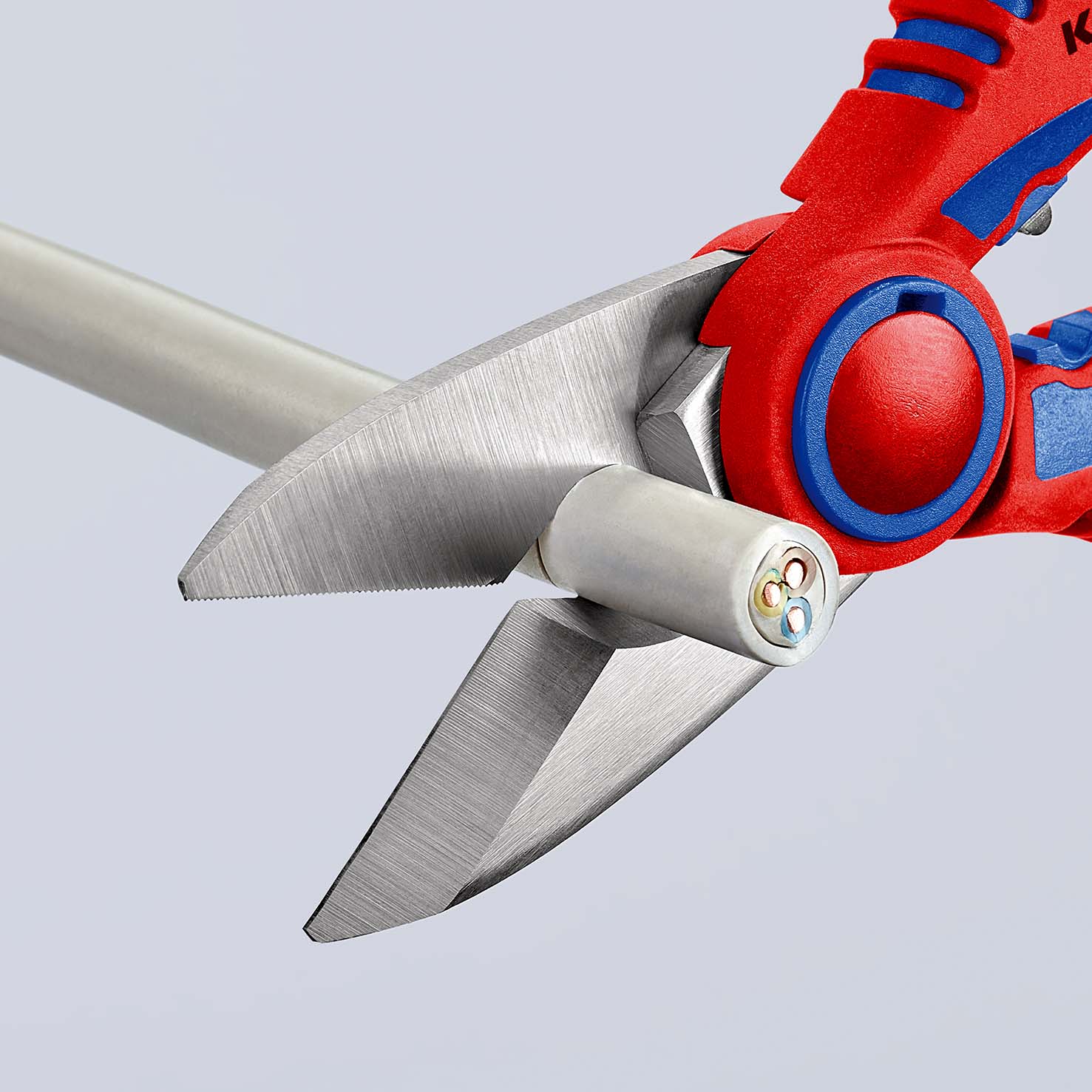 KNIPEX 95 05 10 SB Elektrikerscheren 190 mm mit Mehrkomponenten-Hüllen, glasfaserverstärkt poliert Produktbild img7 L