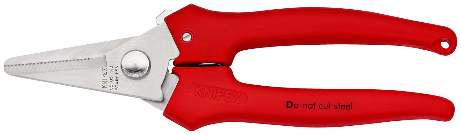 KNIPEX 95 05 140 Kombischere 140 mm mit Kunststoff umspritzt poliert Produktbild img1 L