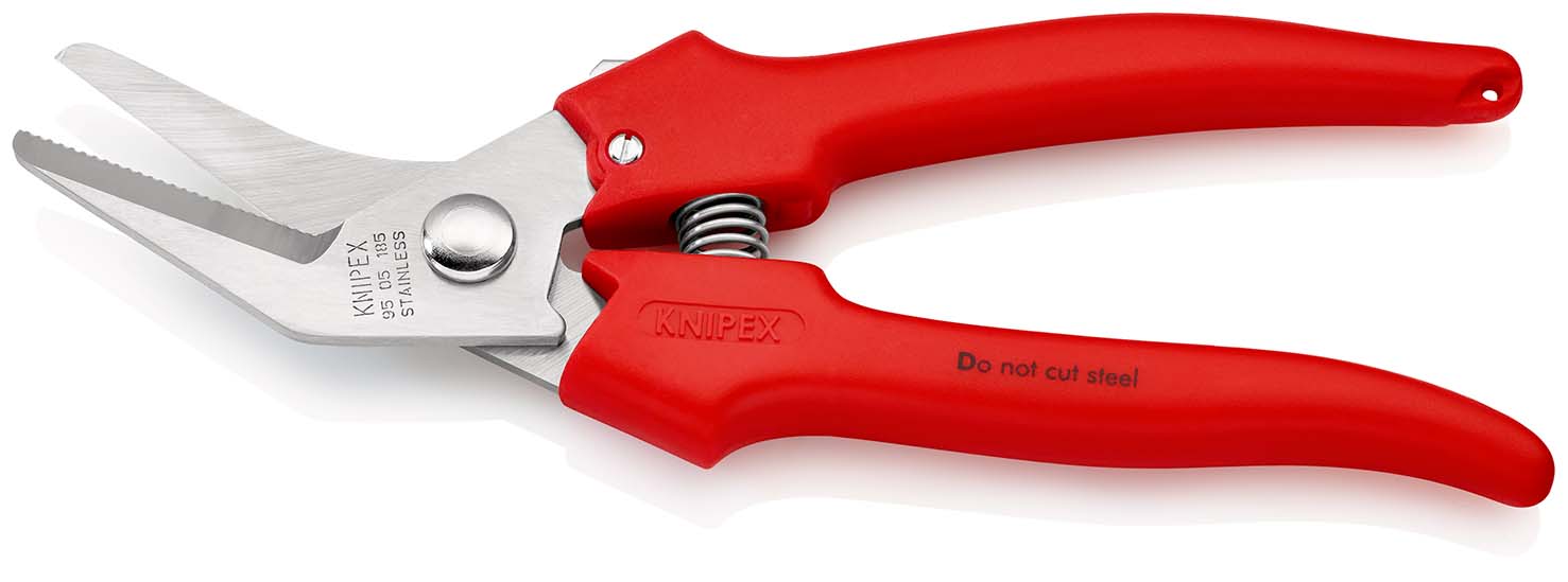 KNIPEX 95 05 185 Kombischere 185 mm mit Kunststoff umspritzt poliert Produktbild img2 L
