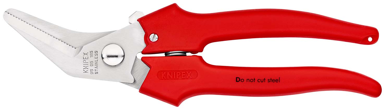 KNIPEX 95 05 185 Kombischere 185 mm mit Kunststoff umspritzt poliert Produktbild img1 L