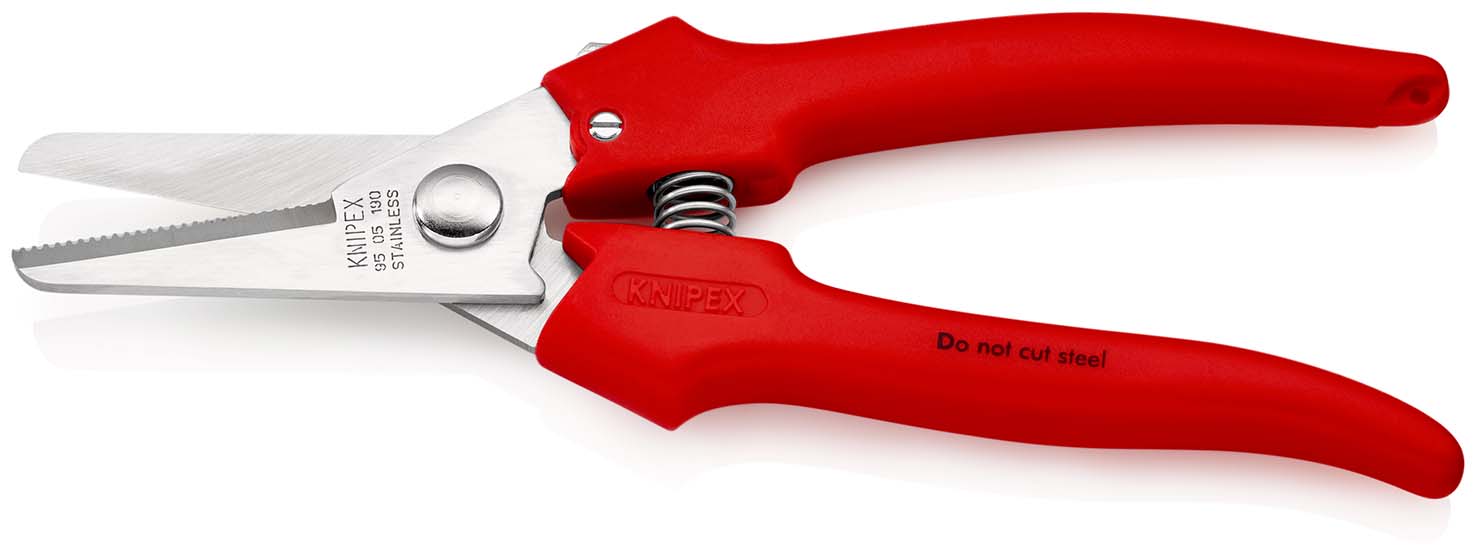 KNIPEX 95 05 190 Kombischere 190 mm mit Kunststoff umspritzt poliert Produktbild img2 L