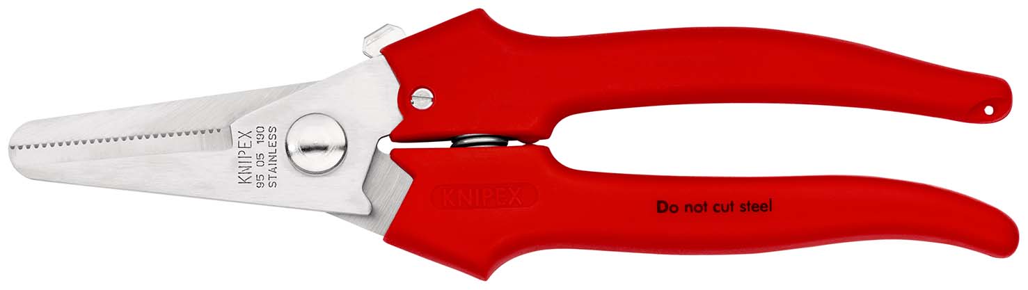 KNIPEX 95 05 190 Kombischere 190 mm mit Kunststoff umspritzt poliert Produktbild img1 L