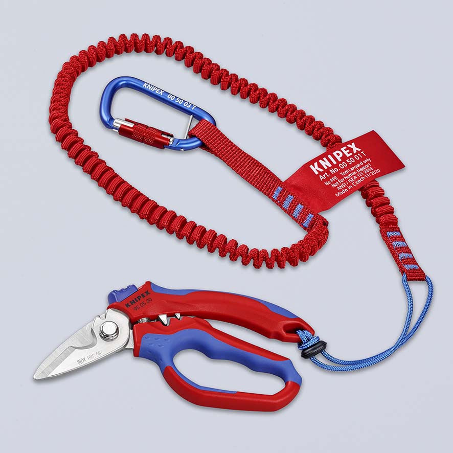 KNIPEX 95 05 155 SB Elektrikerscheren 155 mm mit Mehrkomponenten-Hüllen, glasfaserverstärkt poliert Produktbild img14 L