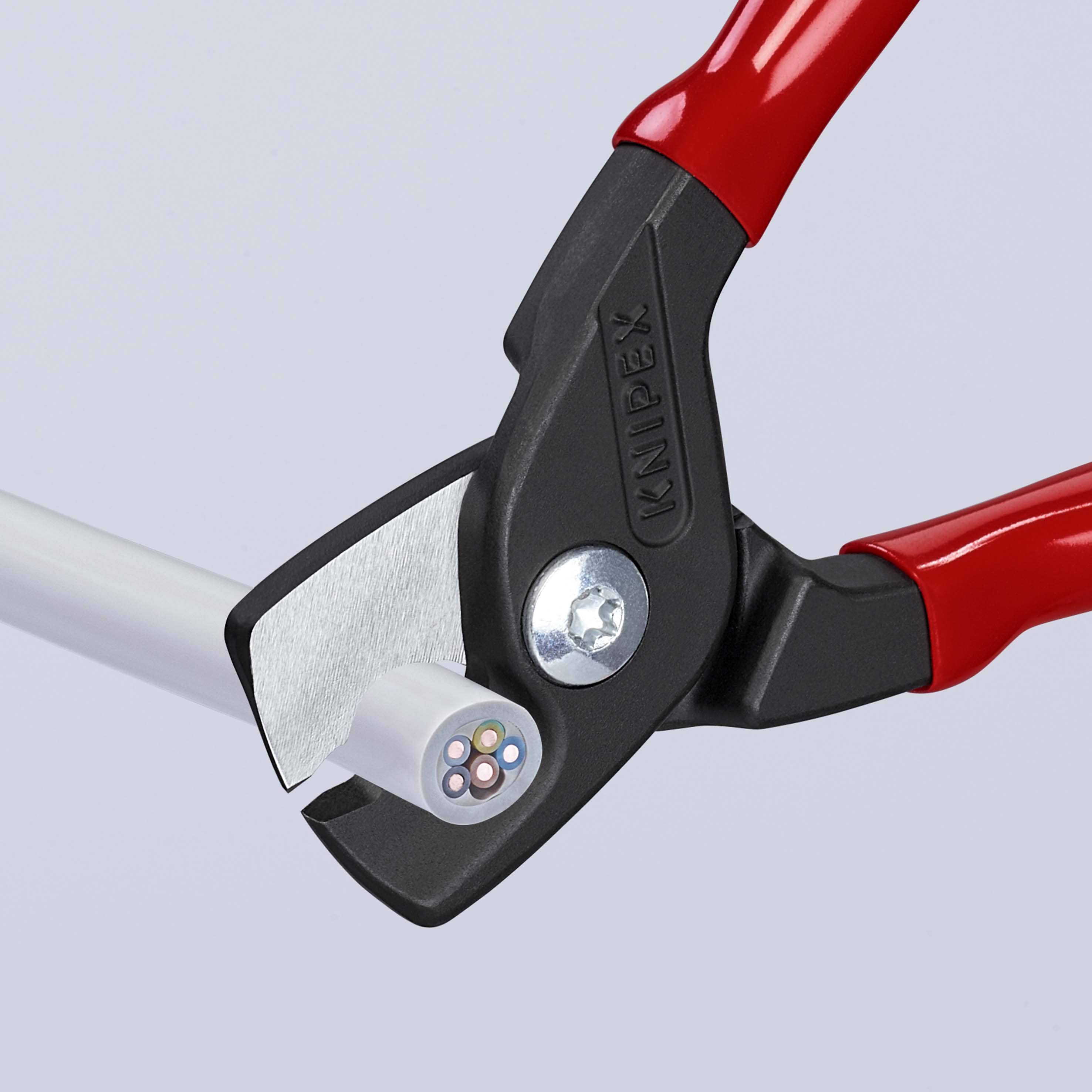 KNIPEX 95 11 160 StepCut® Kabelschere 160 mm brüniert mit Kunststoff überzogen Produktbild img3 L