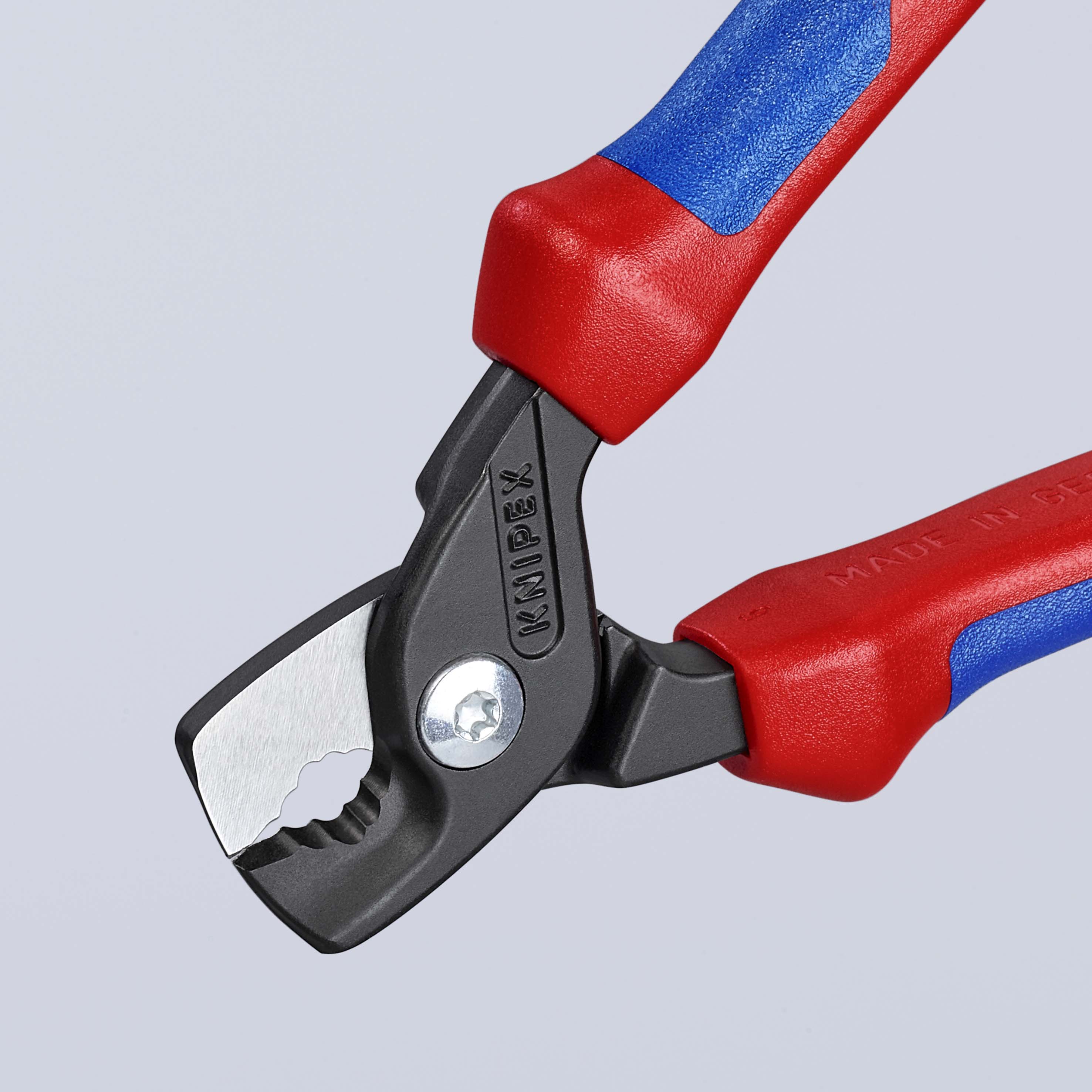 KNIPEX 95 12 160 StepCut® Kabelschere 160 mm brüniert mit Mehrkomponenten-Hüllen Produktbild img7 L