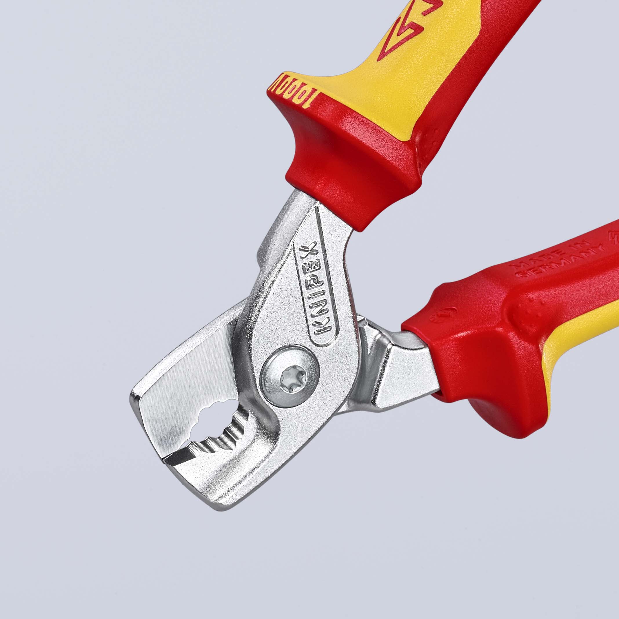 KNIPEX 95 16 160 StepCut® Kabelschere 160 mm verchromt isoliert mit Mehrkomponenten-Hüllen, VDE-geprüft Produktbild img10 L