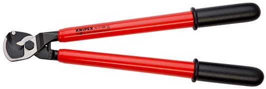 KNIPEX 95 17 500 Kabelschere 500 mm tauchisoliert, VDE-geprüft poliert Produktbild img1 L