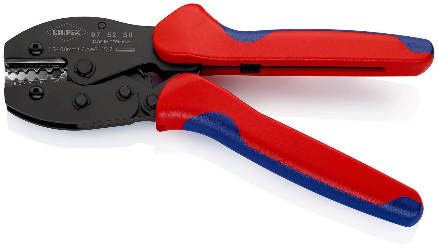 KNIPEX Crimpzange PreciForce 97 52 30 SB 1, 5-10mm² 220mm Produktbild img2 L