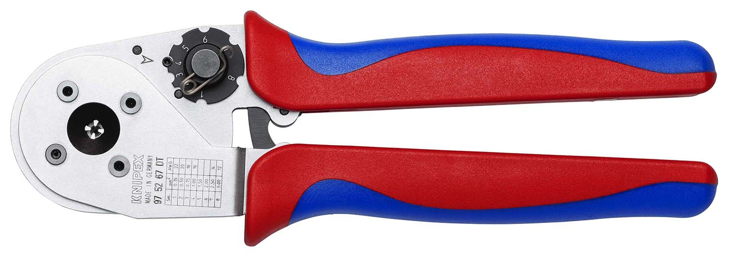 KNIPEX 97 52 67 DT Vierdorncrimpzange für DT-Kontakte 230 mm Produktbild img1 L