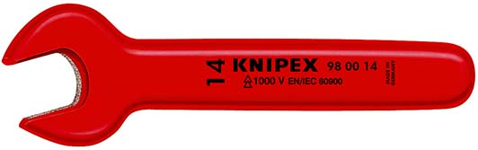 KNIPEX Einmaulschlüssel 98 00 isoliert 1000V 27x215mm Produktbild img1 L